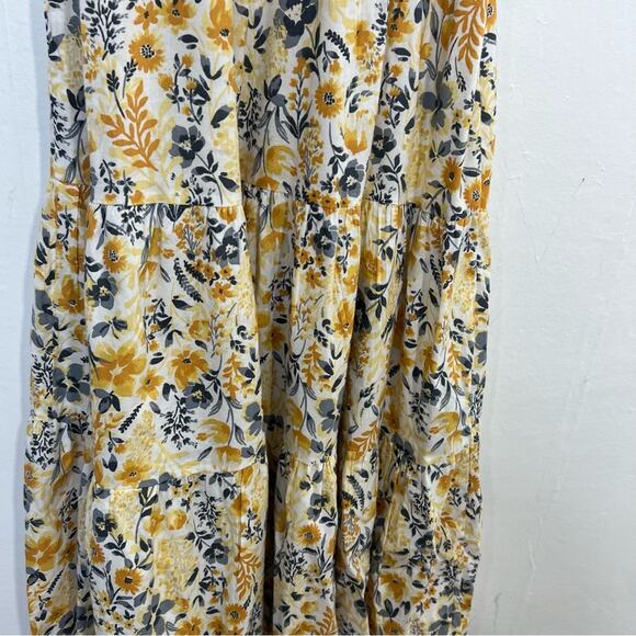 Joie Yellow Floral Mommy and Me Maxi Tiered Sun Dress Size 4 NWT - Picture 7 of 15